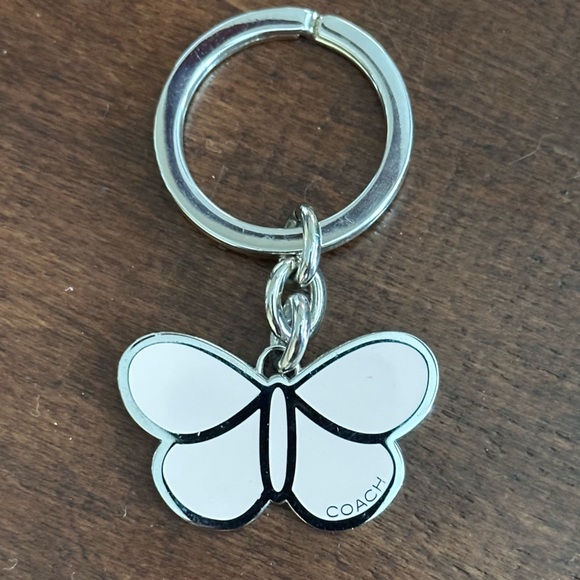 Coach Accessories - Coach Enamel Butterfly Fob Keychain - Light Pink